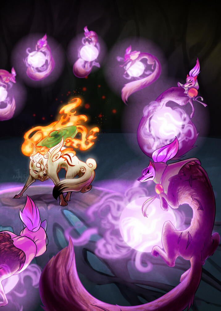 Okami: Amaterasu and the Pipe Foxes